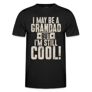 Grand-père Grand-père Pops Grand-parent - T-shirt sport Homme - noir - Devant - AI Model Male 178 dark (178cm)