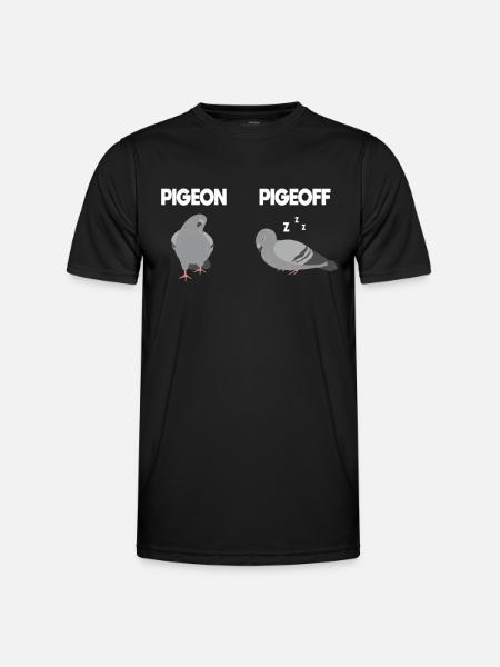 Pigeon Lovers Pigeons Bird Lovers - Men's Functional T-Shirt - black