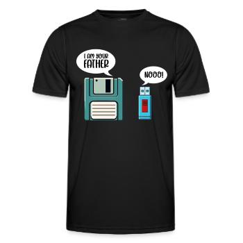 Programmierer Computercodierungssoftwareentwickler - Männer Funktions-T-Shirt - Schwarz - Vorne - AI Model Male 178 dark (178cm)