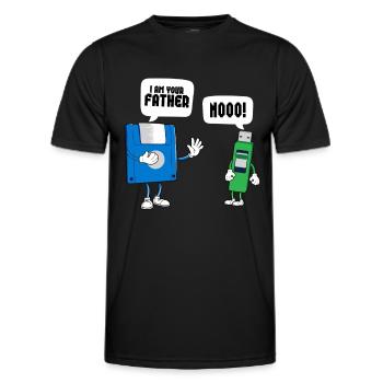 Programmierer Computercodierungssoftwareentwickler - Männer Funktions-T-Shirt - Schwarz - Vorne - AI Model Male 178 dark (178cm)