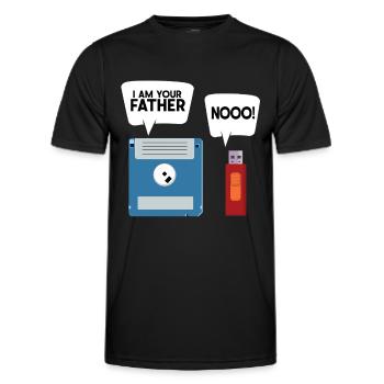 Programmierer Computercodierungssoftwareentwickler - Männer Funktions-T-Shirt - Schwarz - Vorne - AI Model Male 178 dark (178cm)