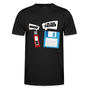 Programmierer Computercodierungssoftwareentwickler - Männer Funktions-T-Shirt - Schwarz - Vorne - AI Model Male 178 dark (178cm)
