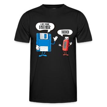 Programmierer Computercodierungssoftwareentwickler - Männer Funktions-T-Shirt - Schwarz - Vorne - AI Model Male 178 dark (178cm)