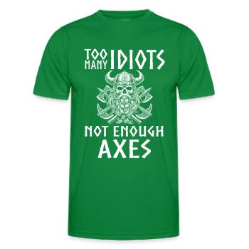 Wikinger Norse Götter Nordman Mythologie - Männer Funktions-T-Shirt - Kelly Green - Vorne - AI Model Male 178 dark (178cm)