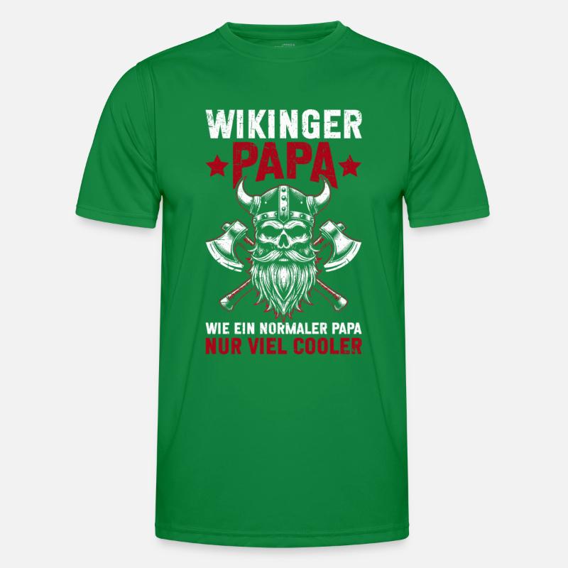 Wikinger Papa Vatertag Vaterschaft Elternteil Männer Funktions-T-Shirt
