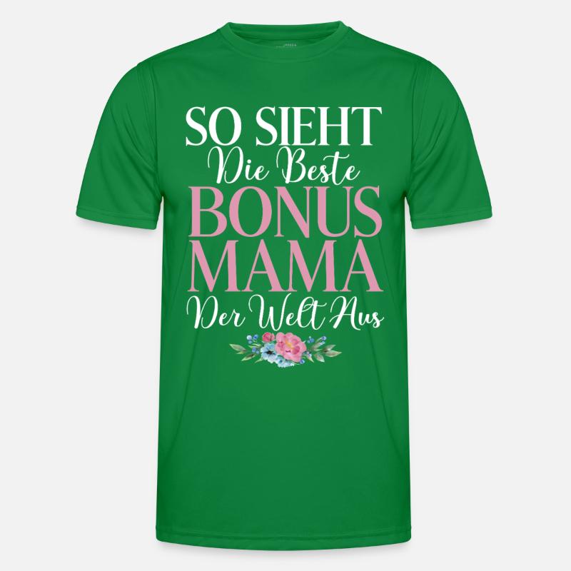 Bonus Mama Muttertag Mutterschaft Mama Elternteil Männer Funktions-T-Shirt