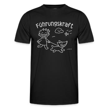 Chien-guide Propriétaire de chien Amoureux des chiens Animal - T-shirt sport Homme - noir - Devant - AI Model Male 178 dark (178cm)