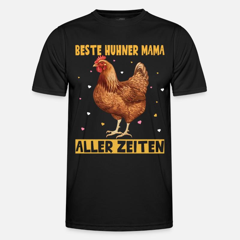 Hühner Mama Muttertag Mutterschaft Elternteil Männer Funktions-T-Shirt