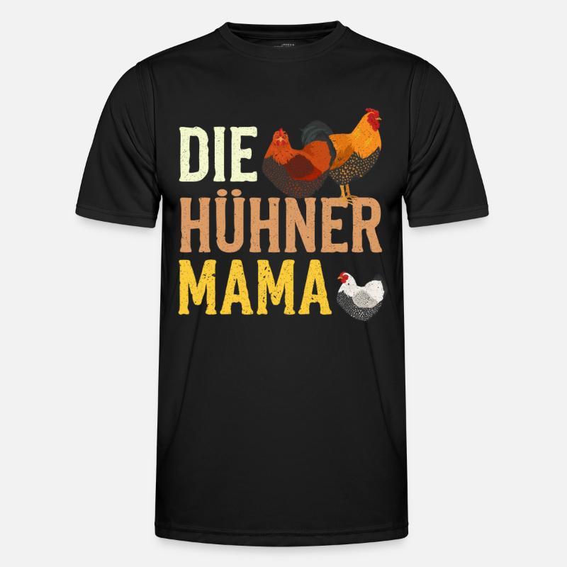 Hühner Mama Muttertag Mutterschaft Elternteil Männer Funktions-T-Shirt