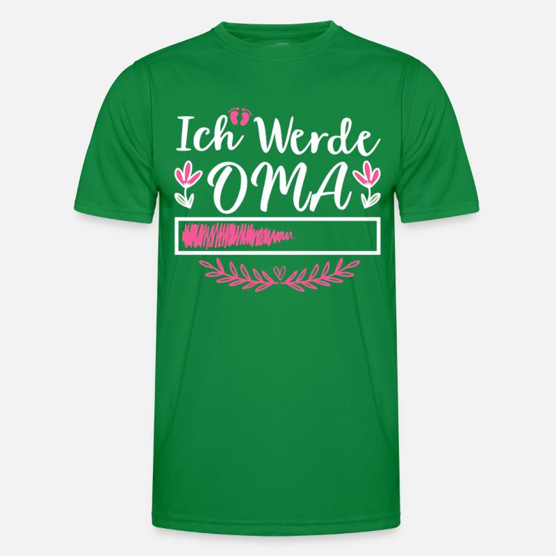 Ich Werde Oma Großmama Pensionierte Großmutter Männer Funktions-T-Shirt