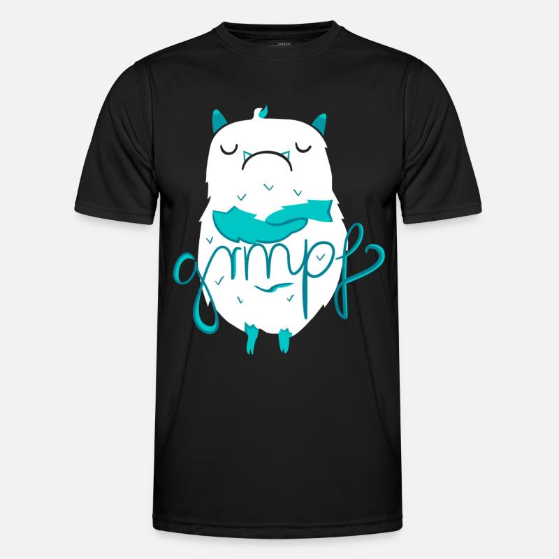 Mr. Grmpf - Männer Funktions-T-Shirt - Schwarz