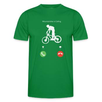 Mein Mountainbike ruft - Männer Funktions-T-Shirt - Kelly Green - Vorne - AI Model Male 178 dark (178cm)