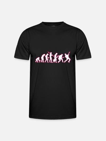Human EVOLUTION guitarist - Men's Functional T-Shirt - black