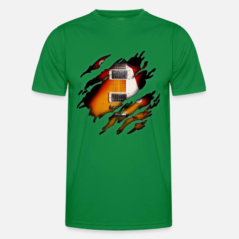 Guitare électrique en moi T-shirt sport Homme