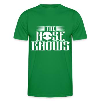 Le nez Knows - T-shirt sport Homme - vert - Devant - AI Model Male 178 dark (178cm)
