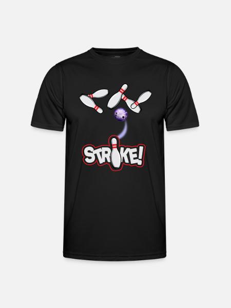 Bowling Strike - Men's Functional T-Shirt - black