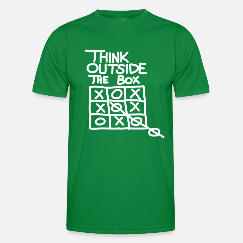 Think Outside the Box Männer Funktions-T-Shirt