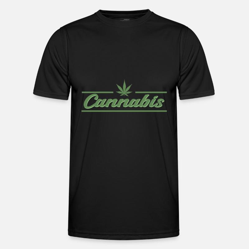 Weed marijuana gift idea - Men's Functional T-Shirt - black