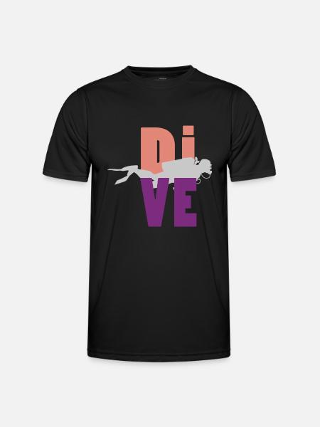 diving - Men's Functional T-Shirt - black