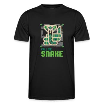 Snake - Men's Functional T-Shirt - black - Front - AI Model Male 178 dark (178cm)