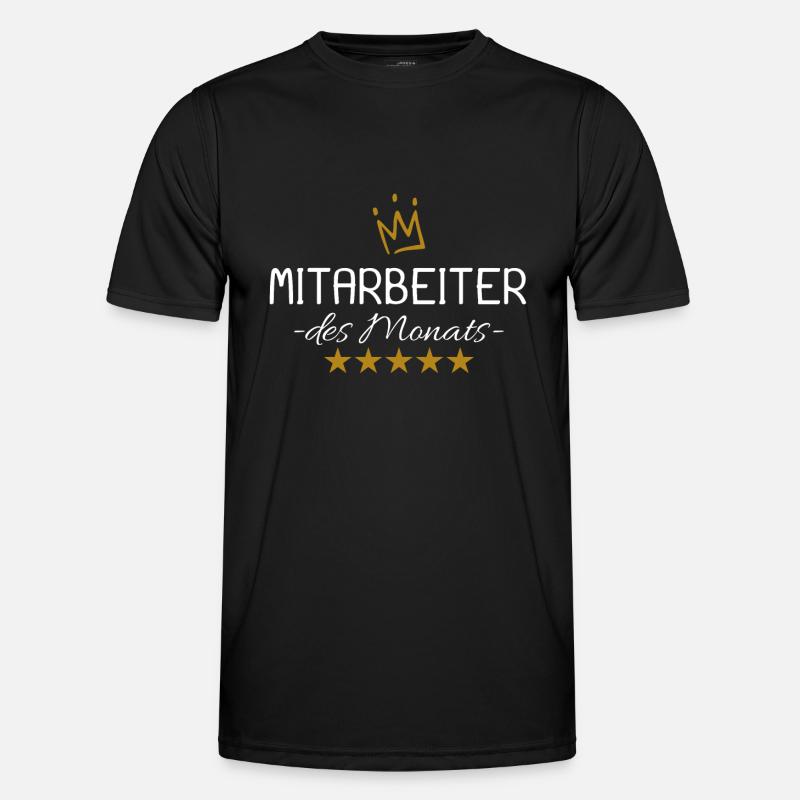 Mitarbeiter des Monats - Männer Funktions-T-Shirt - Schwarz