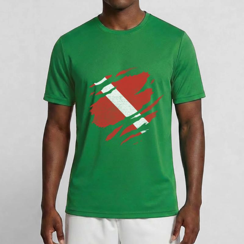 DRAPEAU DE PLONGÉE DRAPEAU DE PLONGÉE DRAPEAU DE PLONGÉE PLONGEUR T-shirt sport Homme