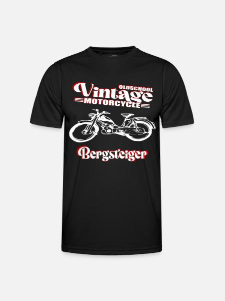 Bergsteiger MD 25 Mofa Kult - Männer Funktions-T-Shirt - Schwarz