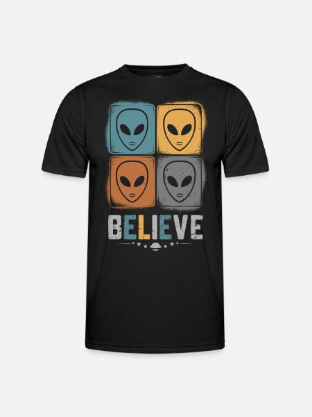 Croyance en l’espace incompréhensible - T-shirt sport Homme - noir