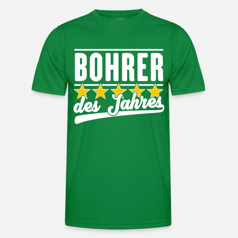 Bohrer des Jahres Männer Funktions-T-Shirt