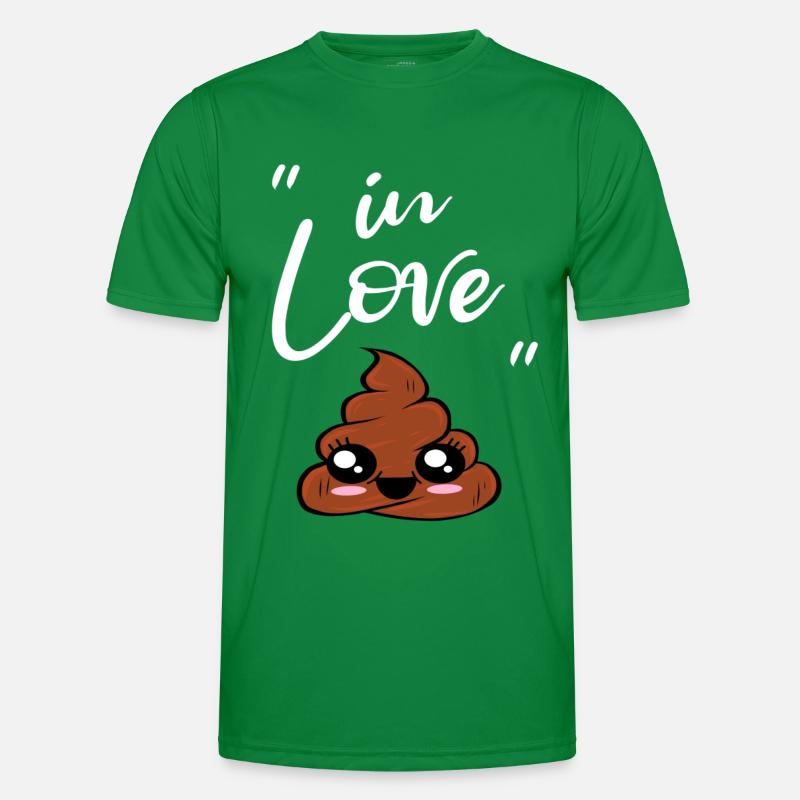 J’aime les excréments mignons pile de merde T-shirt sport Homme