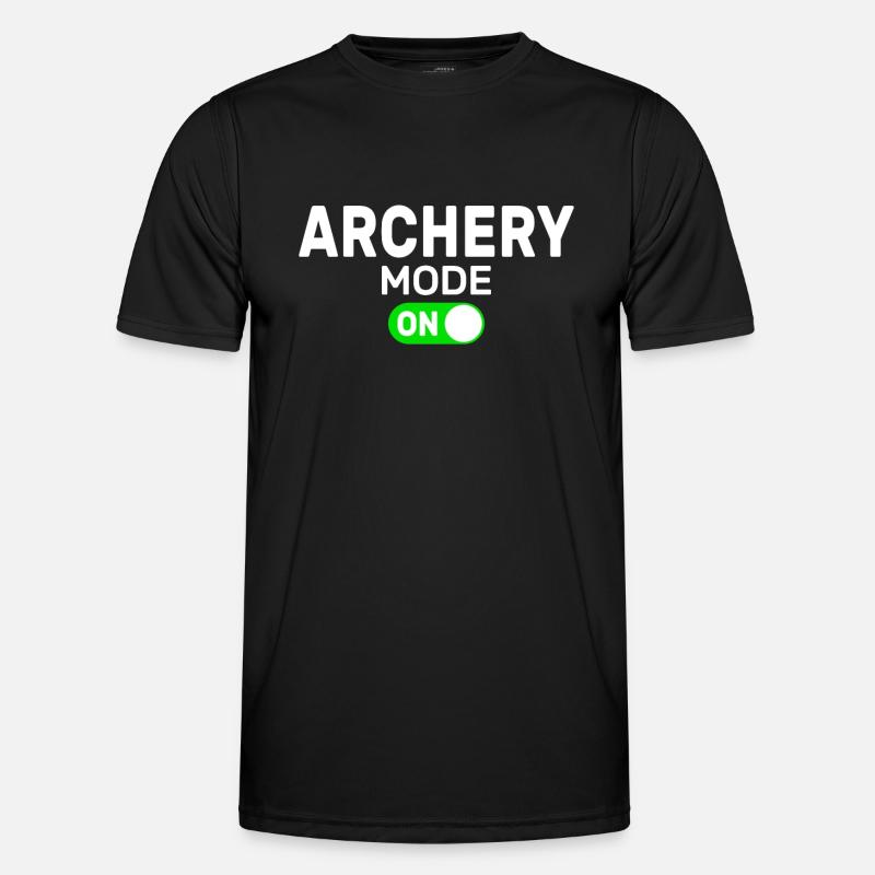 archery mode on - Men's Functional T-Shirt - black