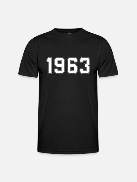t-shirt 1963 - T-shirt sport Homme - noir