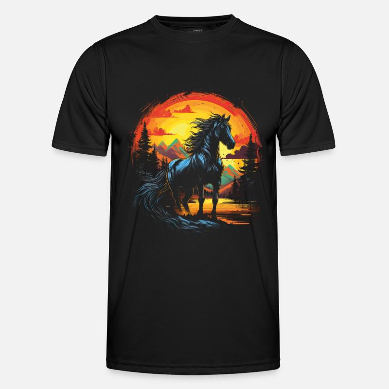 Cheval, Nature, Wilderness T-shirt sport Homme