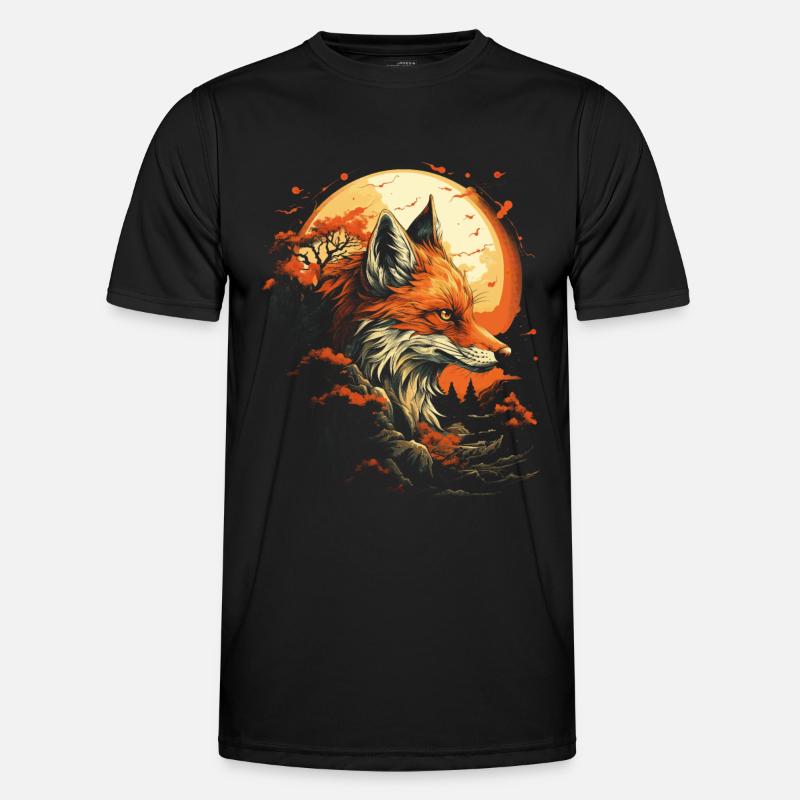 Fantay Fox Magic Fox - Men's Functional T-Shirt - black