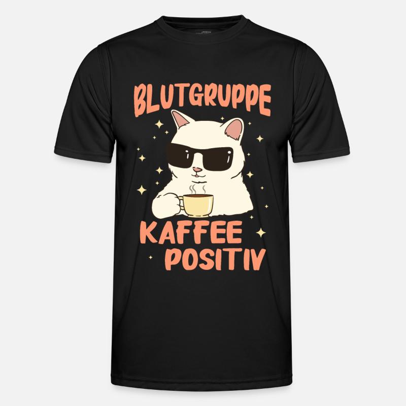 Kaffee Coffee Kaffeetrinker Kaffeeliebhaber - Männer Funktions-T-Shirt - Schwarz