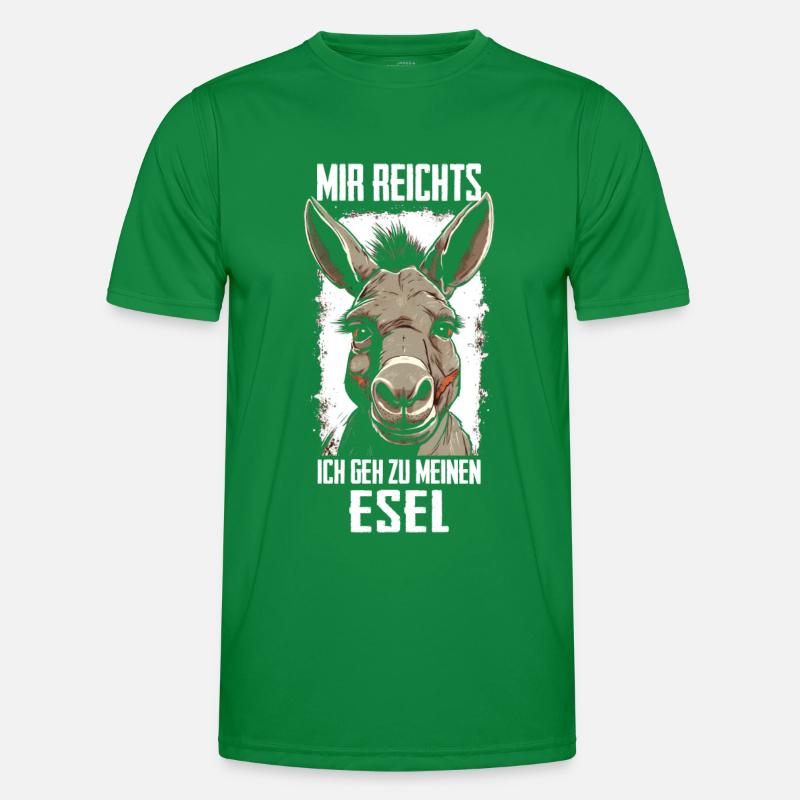 Esel Eselchen Maultier Muli Männer Funktions-T-Shirt