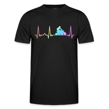 Quad Quad Riders ATV Quad - Men's Functional T-Shirt - black - Front - AI Model Male 178 dark (178cm)