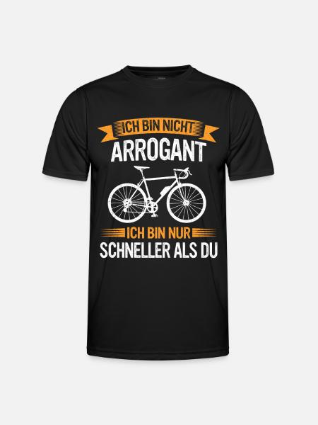Fahrrad Mountainbike Fahrradfahrer Rad Downhill - Männer Funktions-T-Shirt - Schwarz