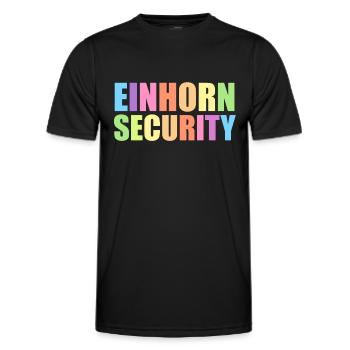 Einhorn Einhörner Fabelwesen Mystisch - Männer Funktions-T-Shirt - Schwarz - Vorne - AI Model Male 178 dark (178cm)