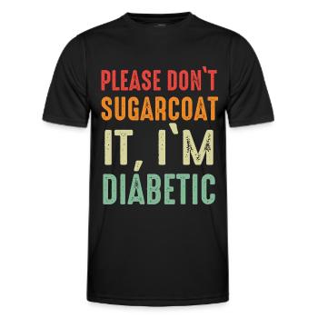 Diabetes Diabetiker T1D Insulin - Männer Funktions-T-Shirt - Schwarz - Vorne - AI Model Male 178 dark (178cm)