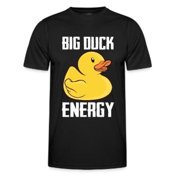 Rubber Ducks Bathroom Yellow Duck - Men's Functional T-Shirt - black - Front - AI Model Male 178 dark (178cm)