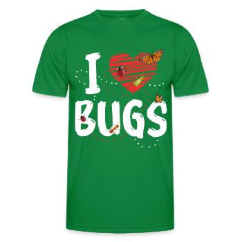 Insect Entomologist Biology - Men's Functional T-Shirt - kelly green - Front - AI Model Male 178 dark (178cm)