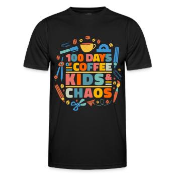 Teacher School Teacher Teacher Teacher - Men's Functional T-Shirt - black - Front - AI Model Male 178 dark (178cm)