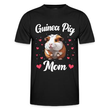 Meerschweinchen - Männer Funktions-T-Shirt - Schwarz - Vorne - AI Model Male 178 dark (178cm)