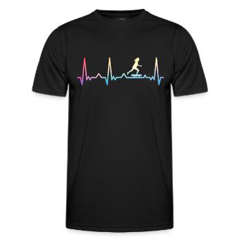 Skateboarding Skater Skateboard Skateboarder - Men's Functional T-Shirt - black - Front - AI Model Male 178 dark (178cm)