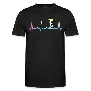 Skateboarding Skater Skateboard Skateboarder - Men's Functional T-Shirt - black - Front - AI Model Male 178 dark (178cm)