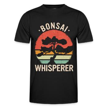 Bonsai Baum Japanisch Bonsai - Männer Funktions-T-Shirt - Schwarz - Vorne - AI Model Male 178 dark (178cm)