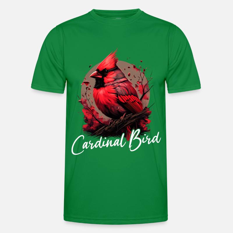 Kardinal Rotkardinal Vogel Roter Kardinal Männer Funktions-T-Shirt