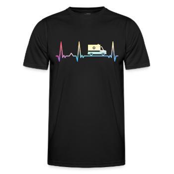 Paramedic Paramedic - Men's Functional T-Shirt - black - Front - AI Model Male 178 dark (178cm)