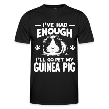 Meerschweinchen - Männer Funktions-T-Shirt - Schwarz - Vorne - AI Model Male 178 dark (178cm)